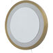 Starfall 39 X 39 inch Brushed Brass Vanishing Wall Mirror