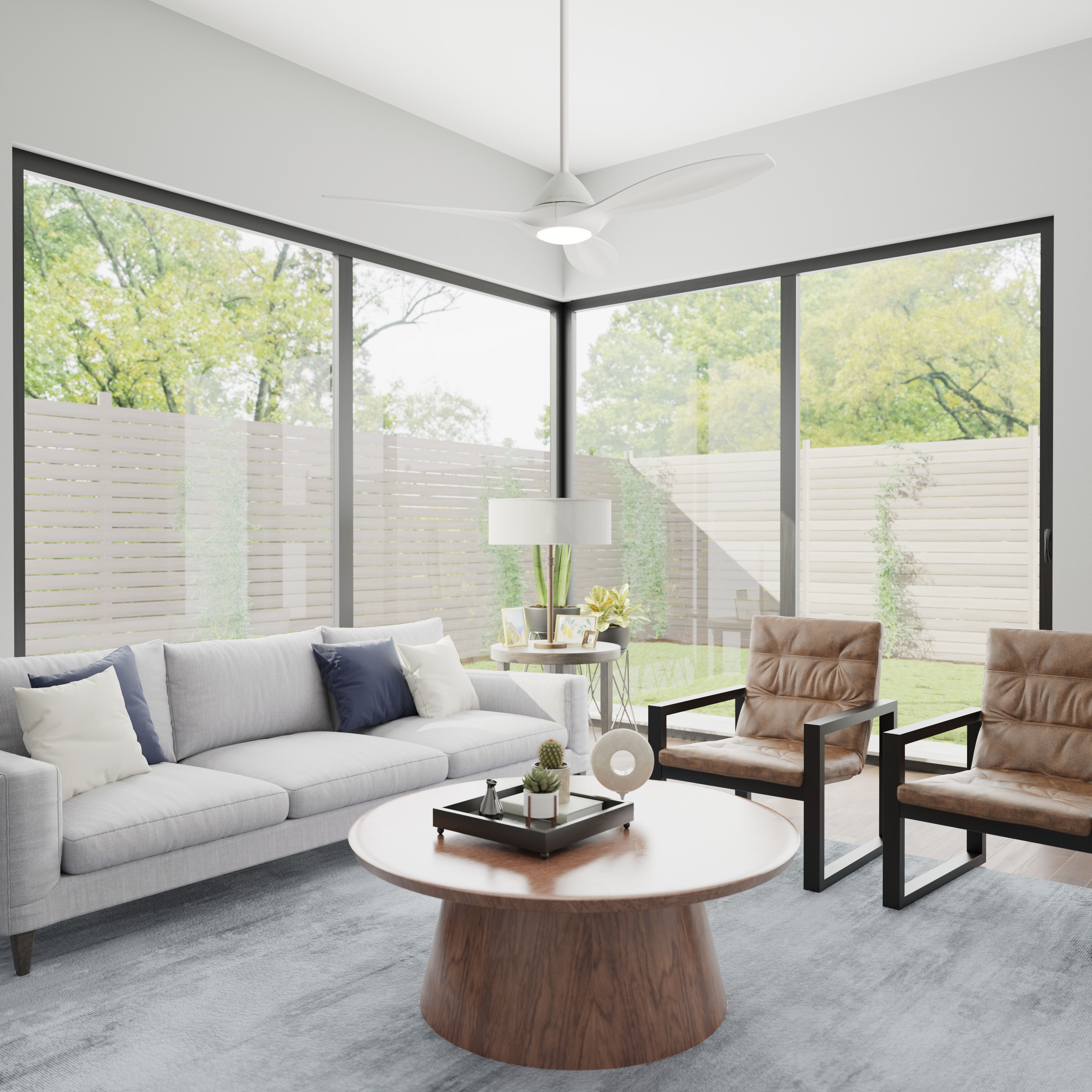 Casablanca 52855 Surea 56 inch Fresh White Outdoor Ceiling Fan