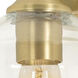 William 1 Light 5.5 inch Satin Brass Wall Sconce Wall Light