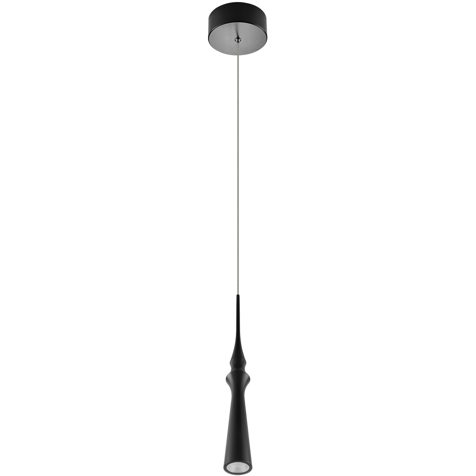 Polaris 5.25 inch Black Pendant Ceiling Light
