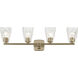 Marant 4 Light 33.25 inch Champagne Bronze Vanity Light Wall Light