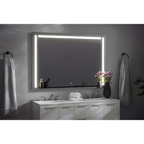 Skylight 48 X 36 inch Black LED Lighted Mirror, Vanita by Oxygen