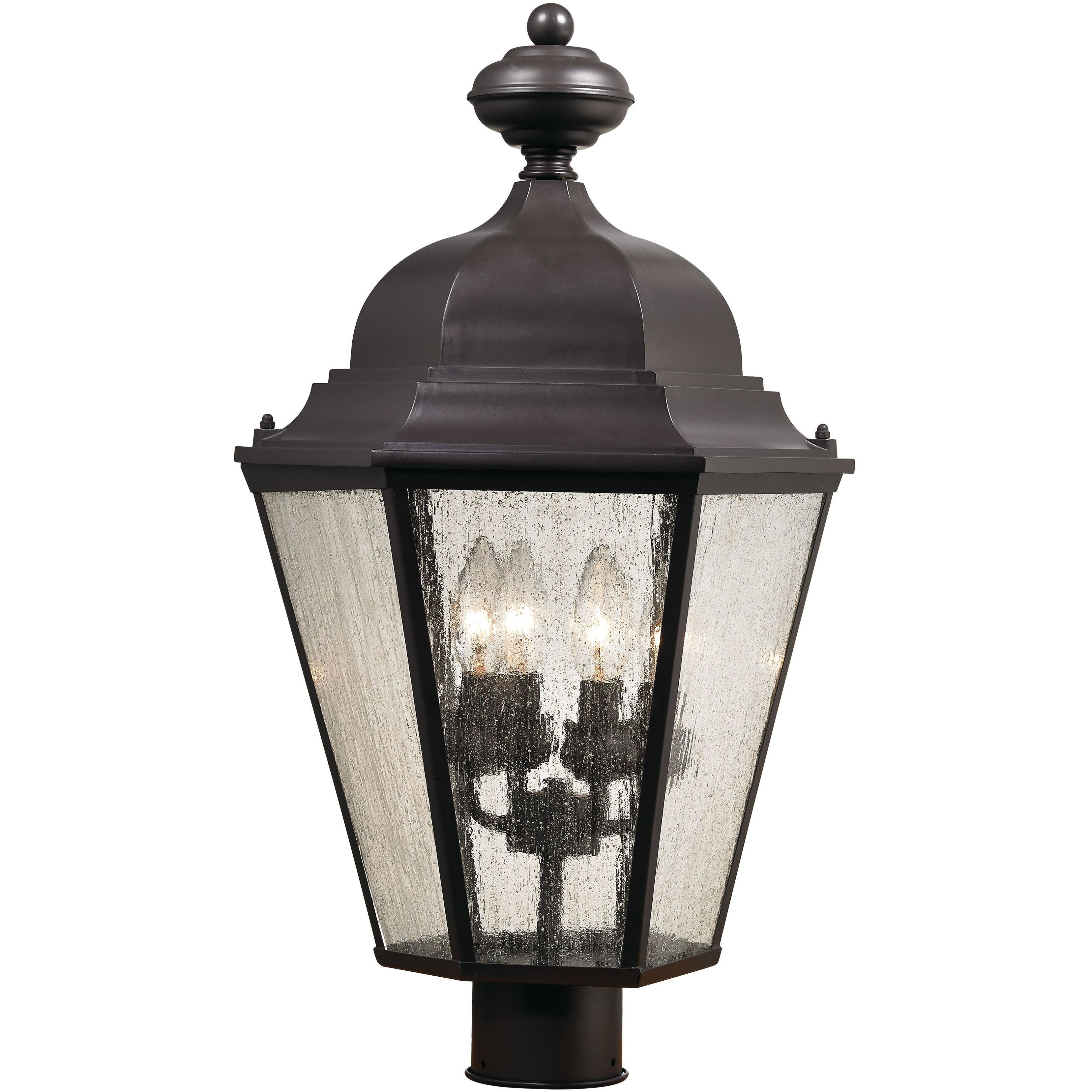 Cotswold 4 Light 18 inch Oil Rubbed Bronze Outdoor Post Light