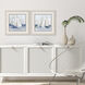 Waterside Blue and White Framed Art