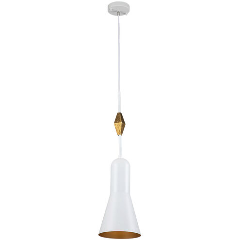 Etoile 1 Light 7 inch White Pendant Ceiling Light