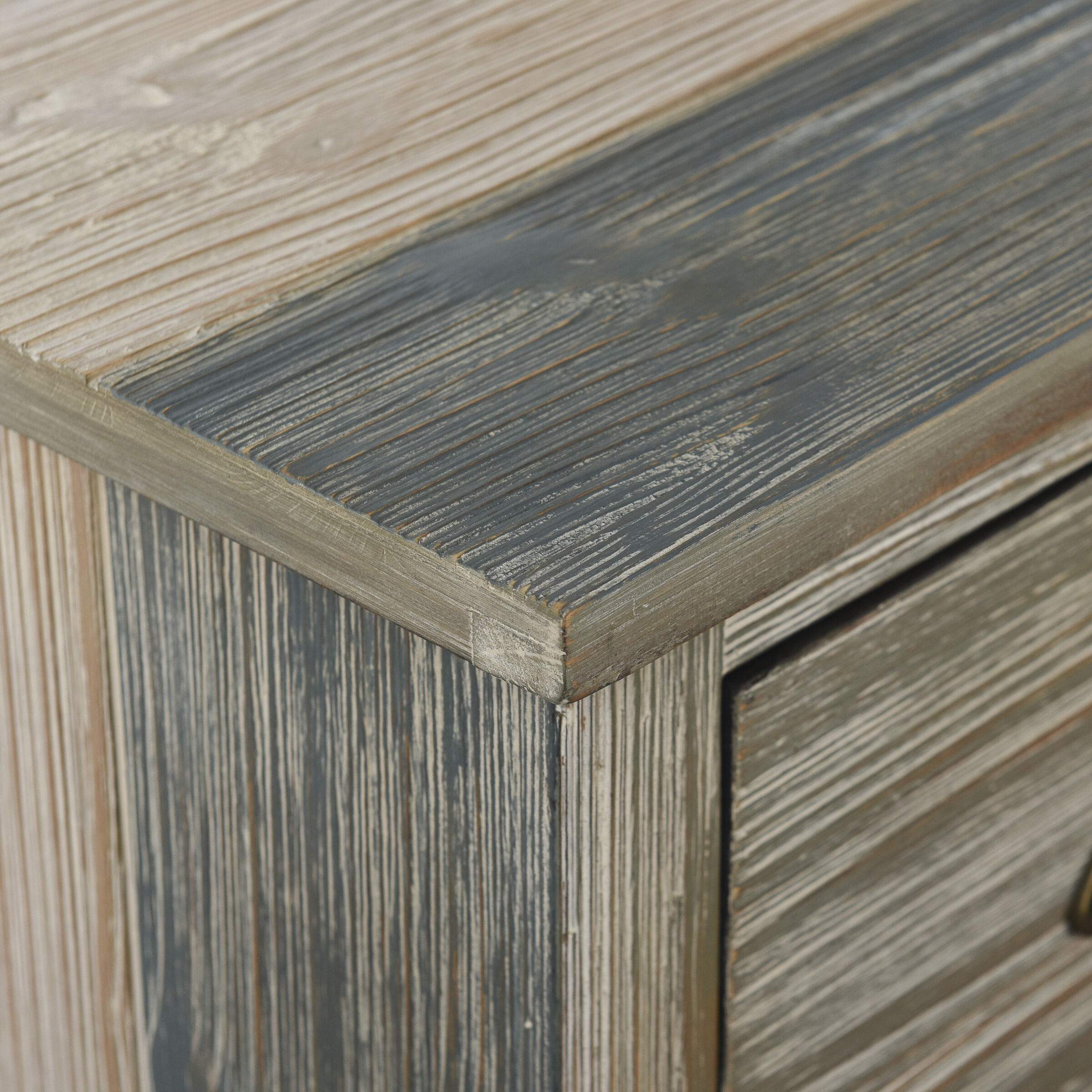 Signature Blue and Grey Cabinet