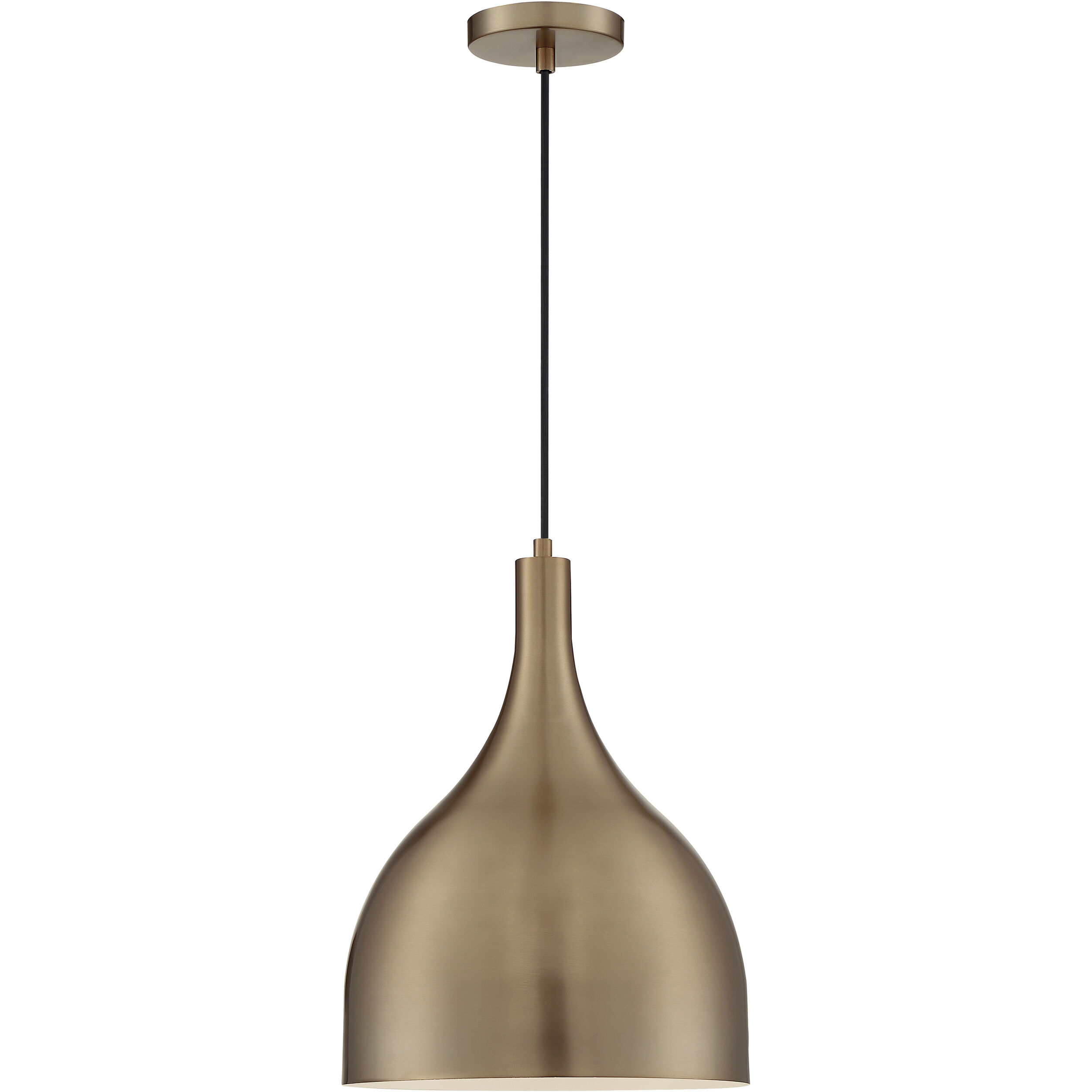 Bellcap 1 Light 12 inch Burnished Brass Pendant Ceiling Light