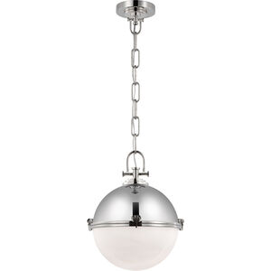 Chapman & Myers Adrian LED 14 inch Polished Nickel Globe Pendant Ceiling Light, Large
