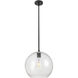 Downtown Urban Crown Point 1 Light 11.75 inch Matte Black Pendant Ceiling Light