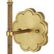 Savoie 1 Light 7 inch Contemporary Gold Leaf Wall Sconce Wall Light, Suzanne Duin Collection