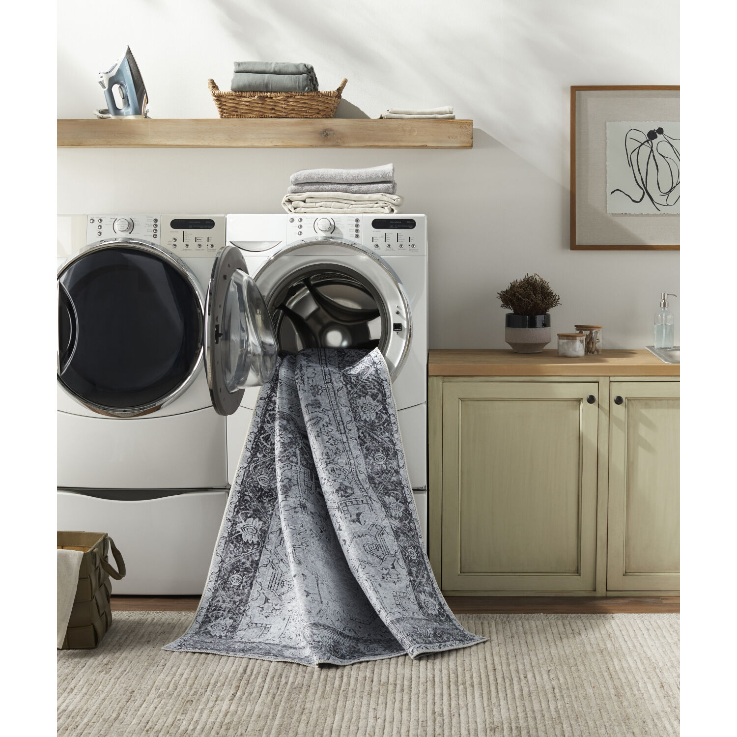 Amelie 122 X 94 inch Light Gray Rug, Rectangle