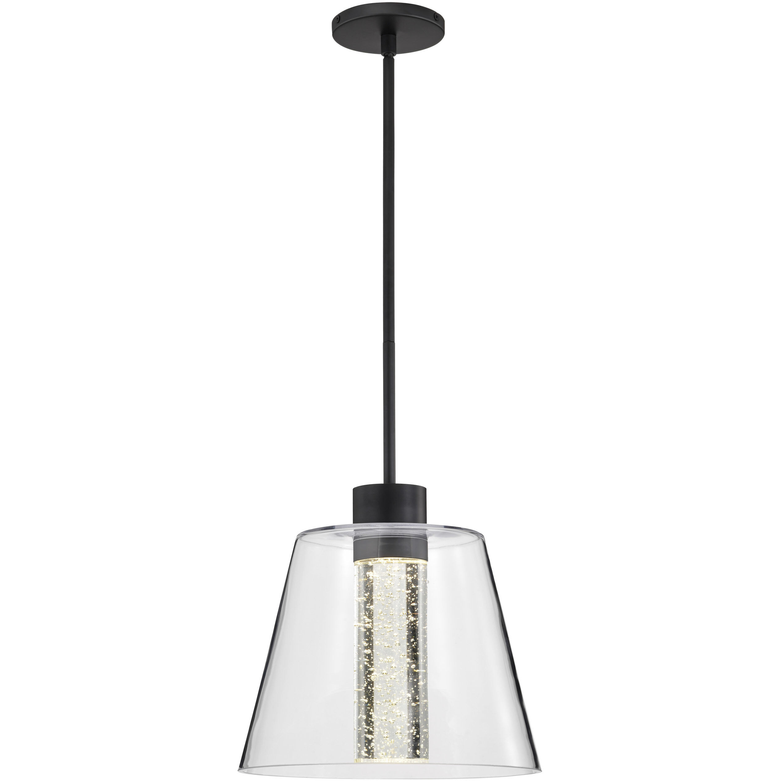 Aura LED 12 inch Matte Black Pendant Ceiling Light