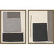 Geometrics Black and Beige and Gray Framed Art