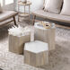 Island Leaf Off White Table Object