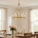 Orianna 6 Light 26 inch Noble Brass Chandelier Ceiling Light