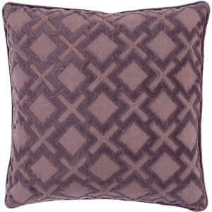 Alexandria 20 inch Mauve, Dark Purple Pillow Kit
