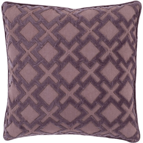 Alexandria 18 inch Mauve, Dark Purple Pillow Kit