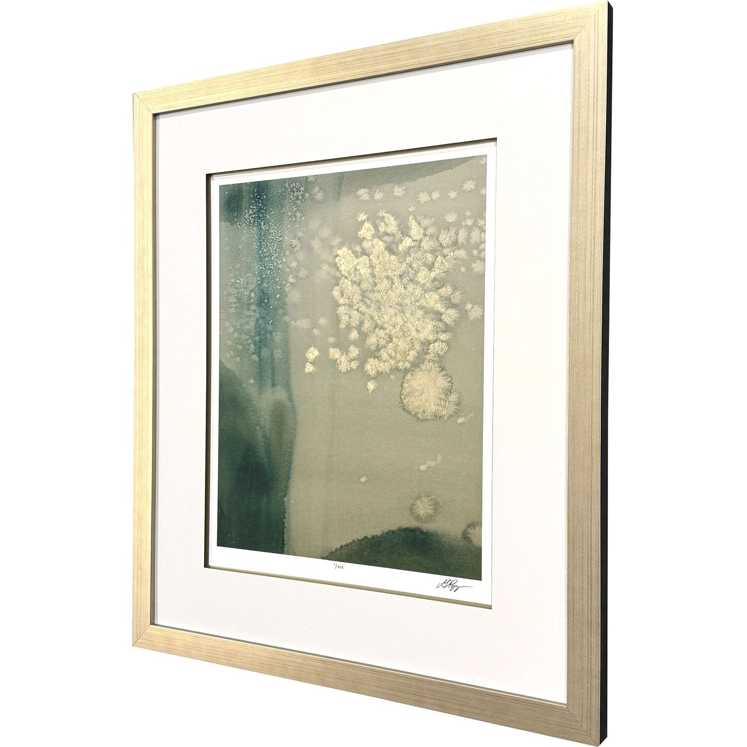 Brine Green and Metallic and Multi and Teal Framed Art, The Studio
