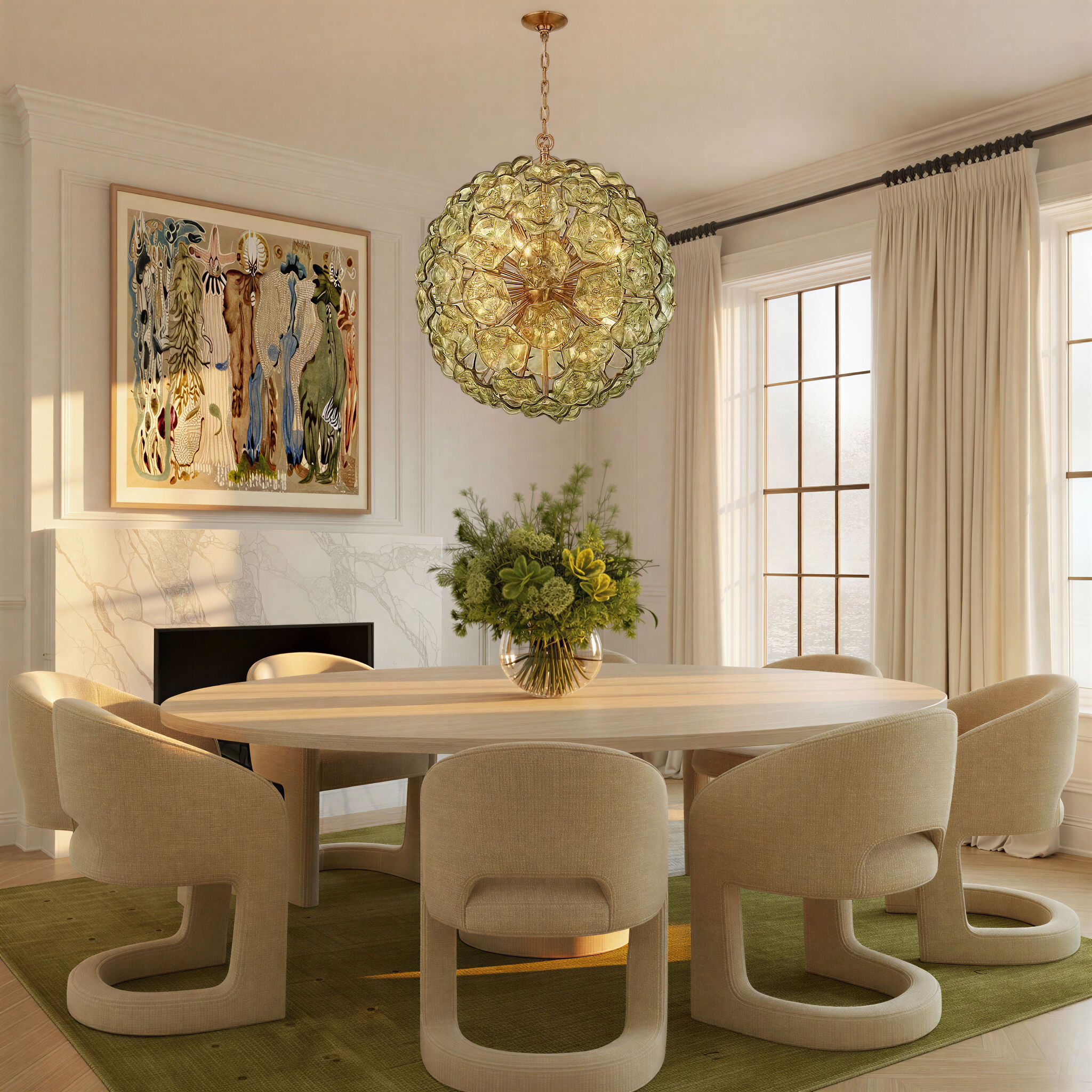 Esme 12 Light 28 inch Aged Brass Chandelier Ceiling Light