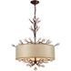 Asbury 4 Light 26 inch Spanish Bronze with Clear Chandelier Ceiling Light