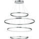 Groove 5CCT LED 40 inch Brushed Aluminum Multi-Light Pendant Ceiling Light