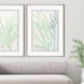 Swaying Seagrass Blue and Green and White Framed Art