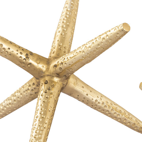 Star Jacks Polished Brass Decorative Object