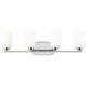 Franport 4 Light 29.38 inch Chrome Bath Vanity Wall Sconce Wall Light