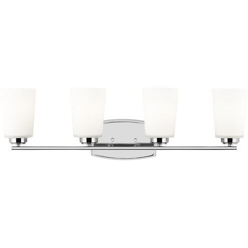 Franport 4 Light 29.38 inch Chrome Bath Vanity Wall Sconce Wall Light