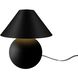 Portable 12 inch 120.00 watt Carbon Matte Black and Champagne Gold and Brushed Brass Portable Lamp Portable Light