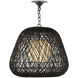 Osbert 1 Light 21.75 inch Satin Black Pendant Ceiling Light