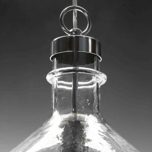 Zin 1 Light Brushed Nickel Pendant Ceiling Light, Design Series 