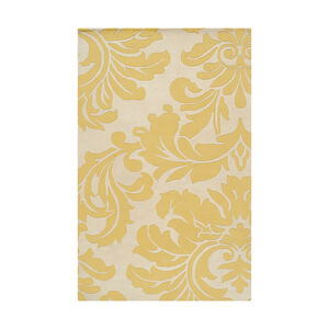 Athena 168 X 120 inch Yellow and Neutral Area Rug, Wool