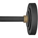 Foundry Dome Outdoor Barn Light in Textured Black, Straight Arm