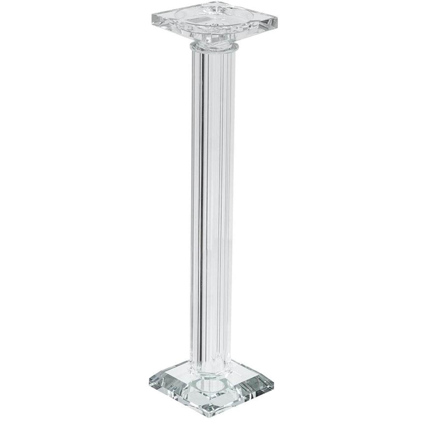 Fluted Glass 17 X 4 inch Candle