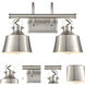 Auralume Provin LED 18.75 inch Brushed Satin Nickel Bath Vanity Light Wall Light