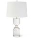 Joan 25 inch 150.00 watt Clear Table Lamp Portable Light, Large