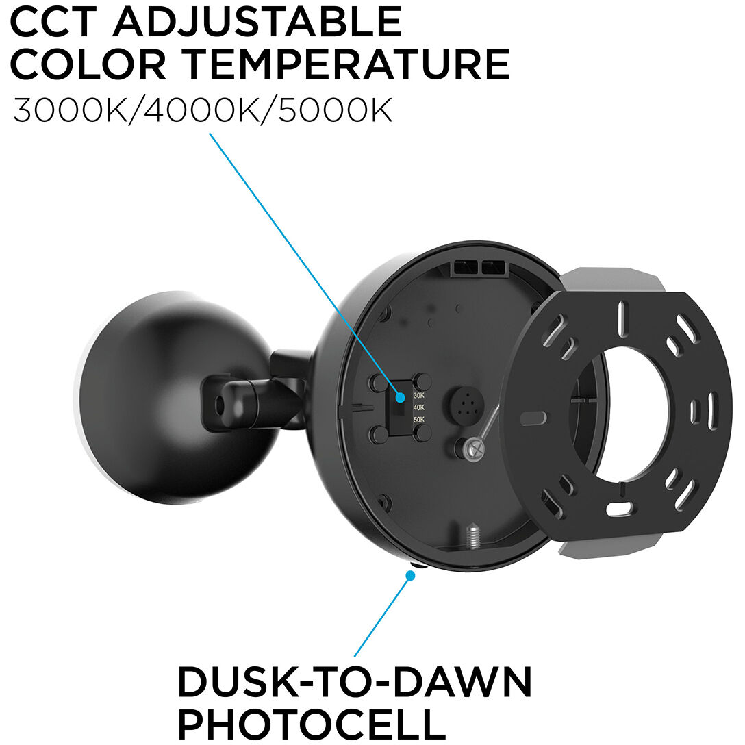 Daniel LED 6 inch Bronze Outdoor Wall Sconce