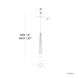 Quill LED 2.34 inch Chrome Pendant Ceiling Light in 3000K, dweLED