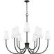 Averitt 9 Light 46 inch Matte Black Chandelier Ceiling Light