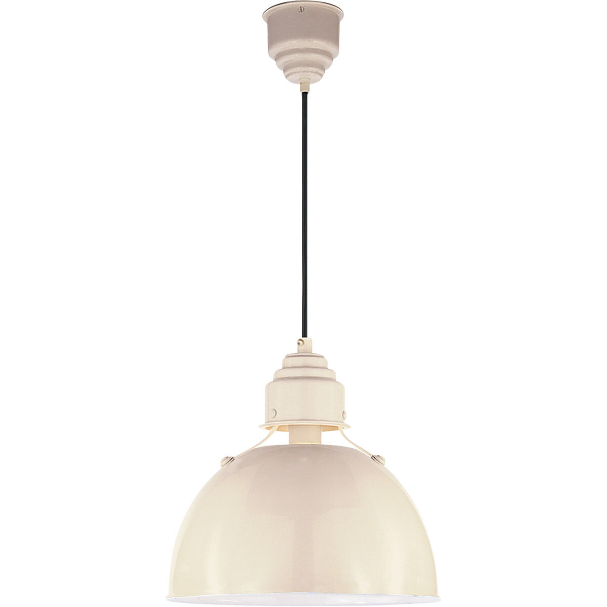 Thomas O'Brien Eugene 1 Light 12 inch Lightly Antique White Pendant Ceiling Light in Antique White Paint, Small