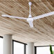 DC 60 inch White Industrial Ceiling Fan