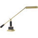 Piano/Desk 20 inch 13 watt Polished Brass Piano/Desk Lamp Portable Light in Square