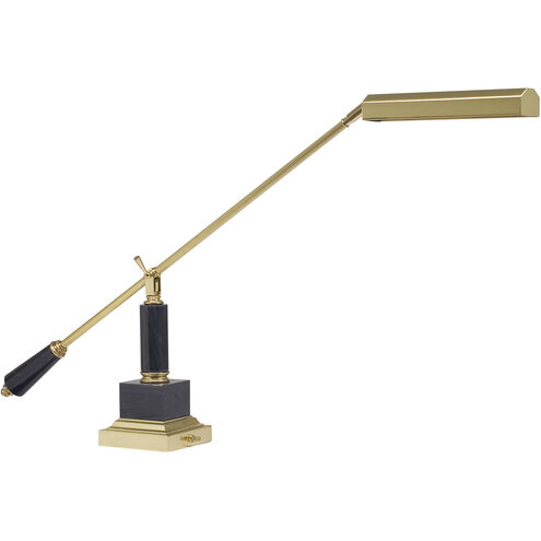Piano/Desk 20 inch 13 watt Polished Brass Piano/Desk Lamp Portable Light in Square
