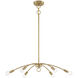 Stella 6 Light 27 inch Natural Brass Chandelier Ceiling Light