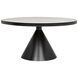 Cone 58.5 X 58.5 inch Matte Black Dining Table