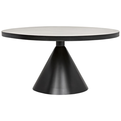Cone 58.5 X 58.5 inch Matte Black Dining Table
