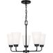 Kerrville 5 Light 20.38 inch Midnight Black Chandelier Ceiling Light