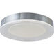 Waves LED 16 inch Chrome Flush Mount Ceiling Light