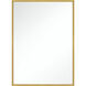 Kit 36 X 24 inch Burnished Brass Mirror, Rectangular